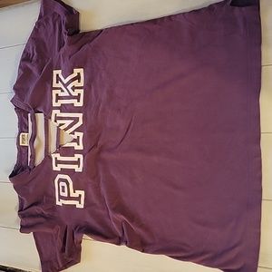 Victoria's Secret Pink 100% cotton cut out short sleeve tee